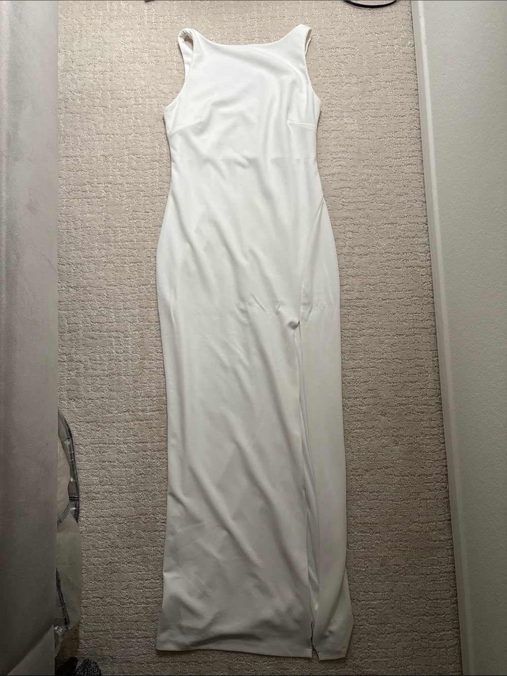 Showpo Ivory Sleeveless Maxi Dress